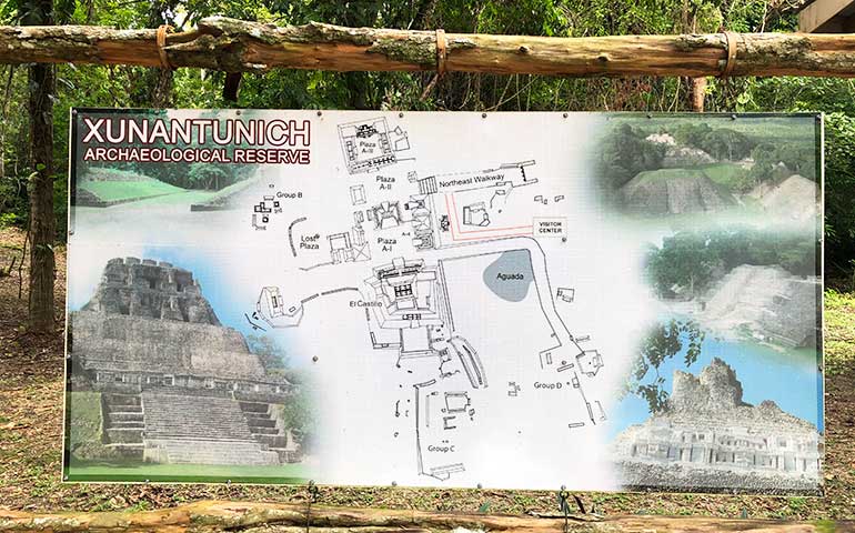 xunantunich map