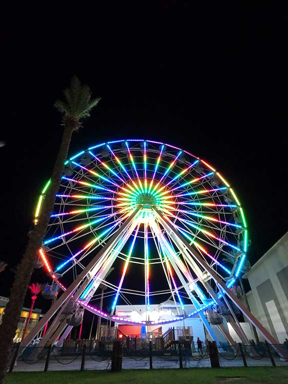 Ferris wheel at night best things to do in orange beach alabama