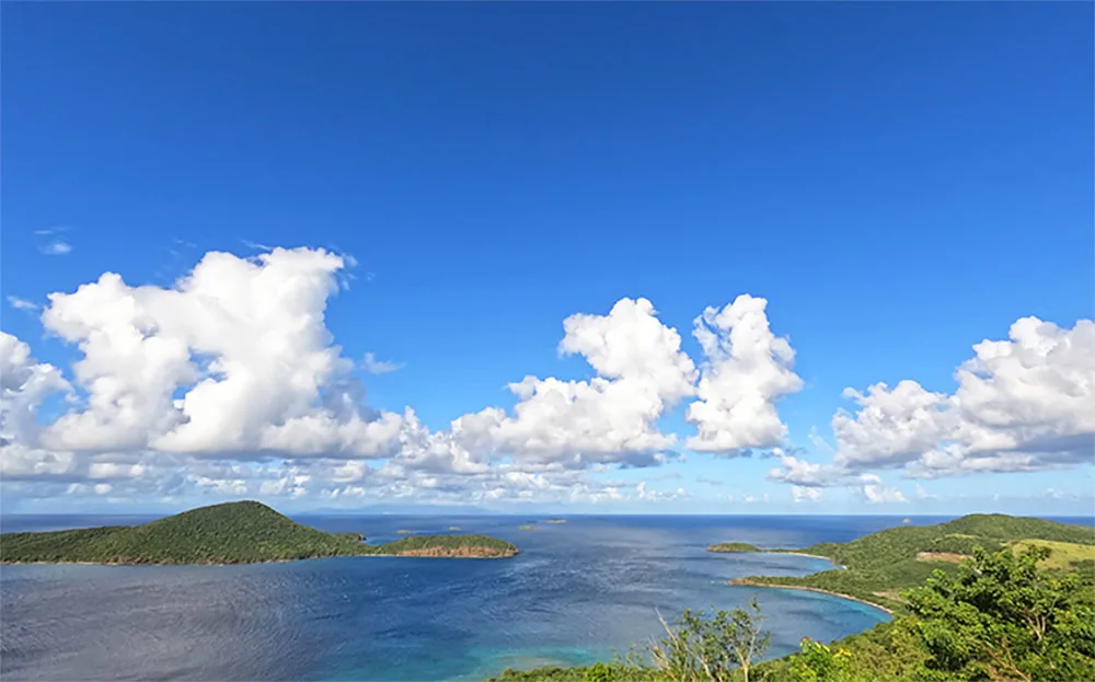 Culebra Puerto Rico views from hilltop