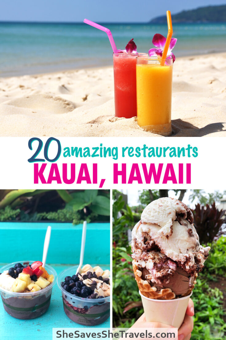 20 amazing restaurants kauai hawaii fruity drinks on beach acai bowls and ice cream