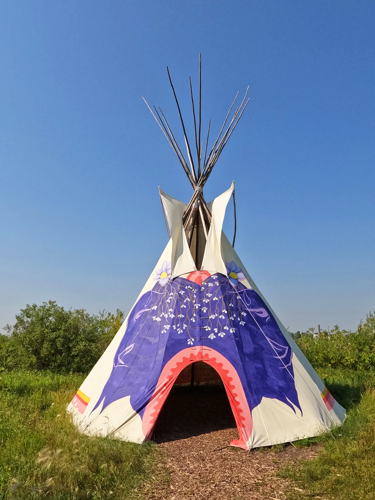 view of tipi at fortwhyte alive