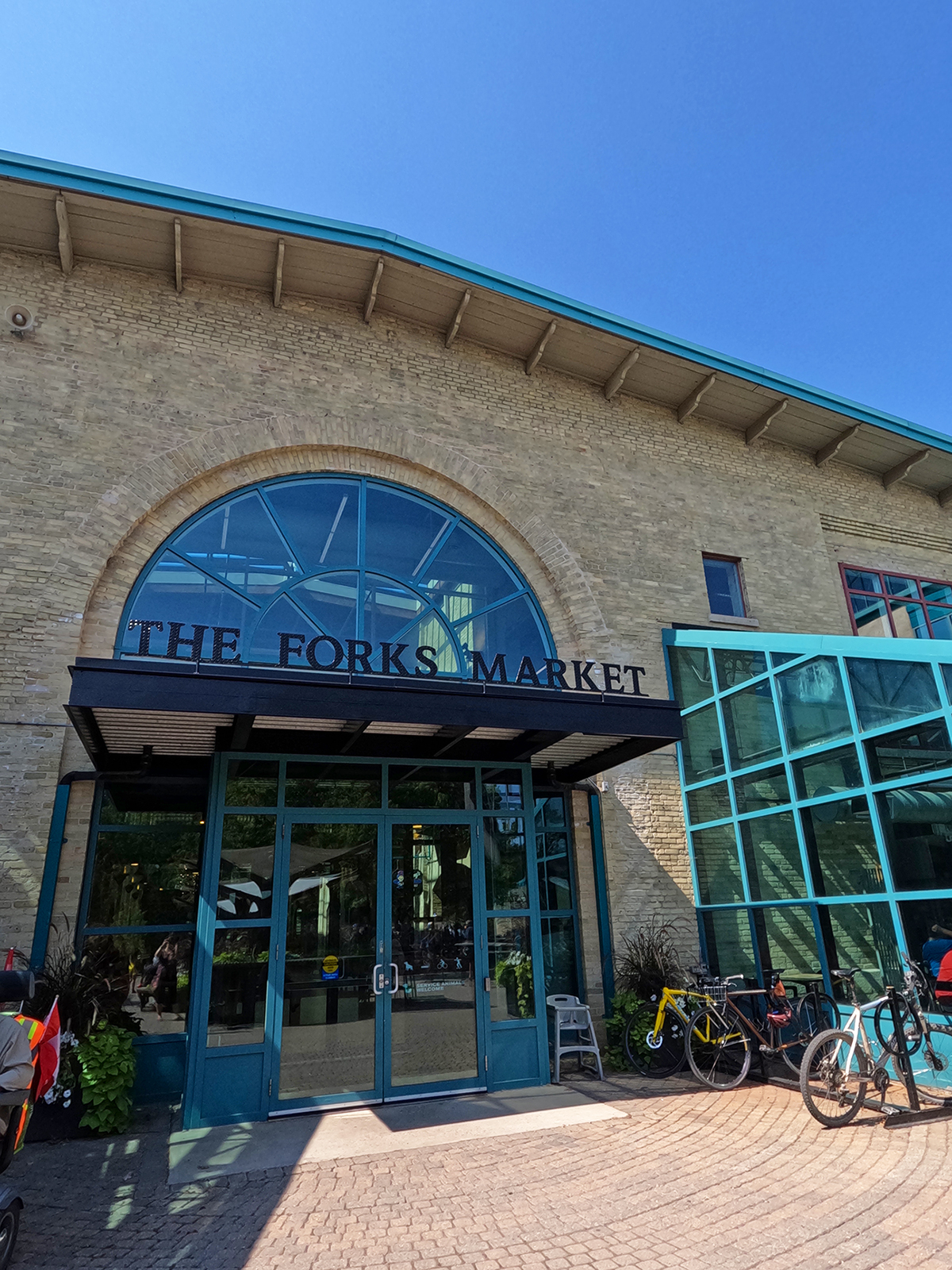 view of the forks market entrance
