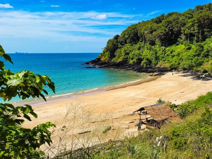 thailand beaches tan sand blue water and lush coastline