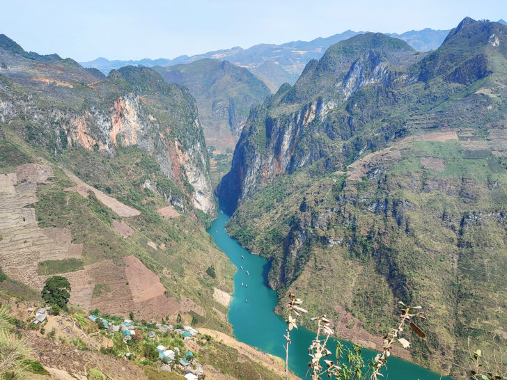 best 40th birthday trips with view of river through mountains in northern Vietnam