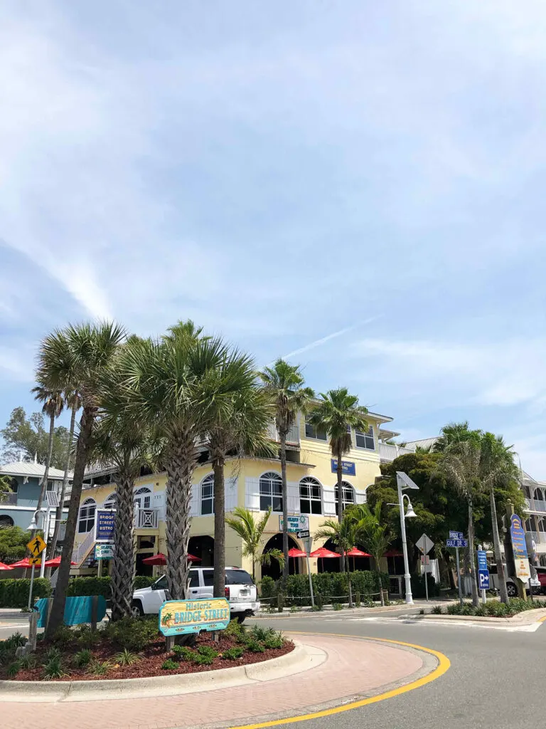 great views bradenton beach shopping center and street