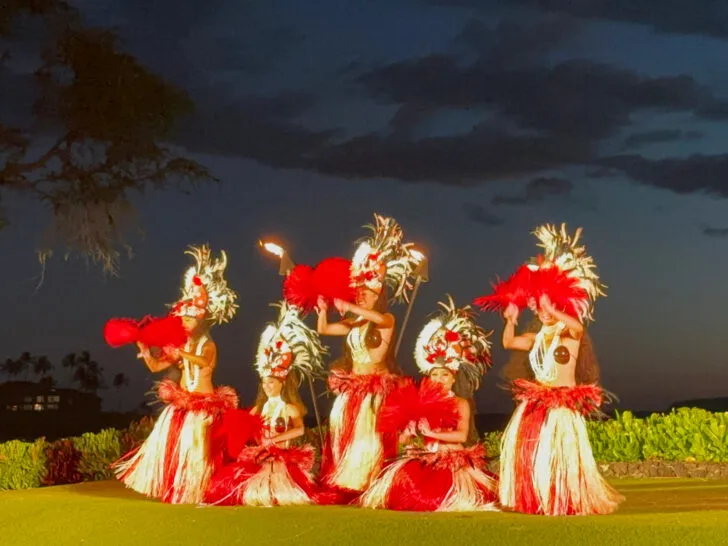 things to do in Kihei maui hula dancers on stage in costumes