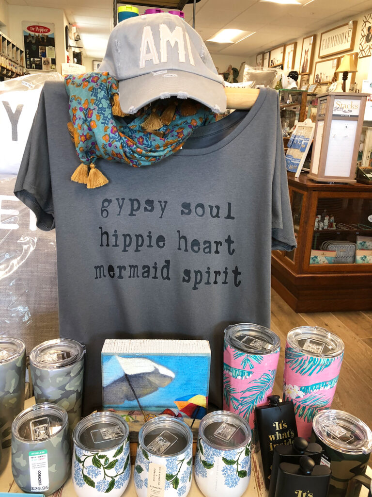 shop with shirt that reads gypsy soul hippie heart mermaid spirit