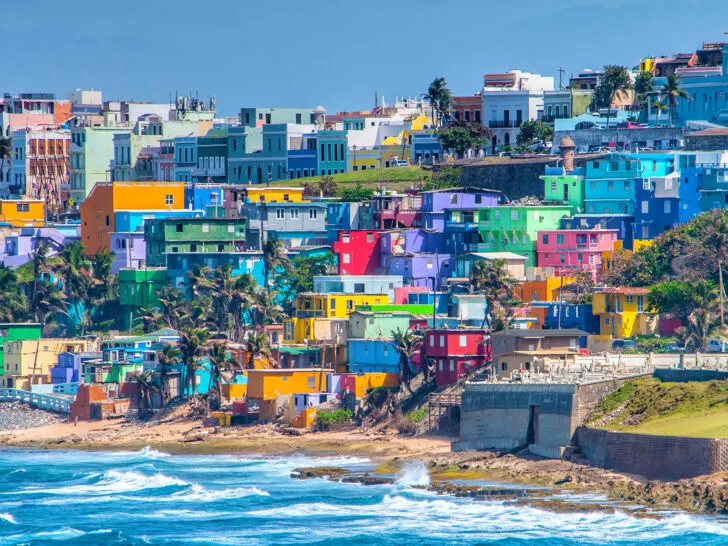 colorful houses along shoreline