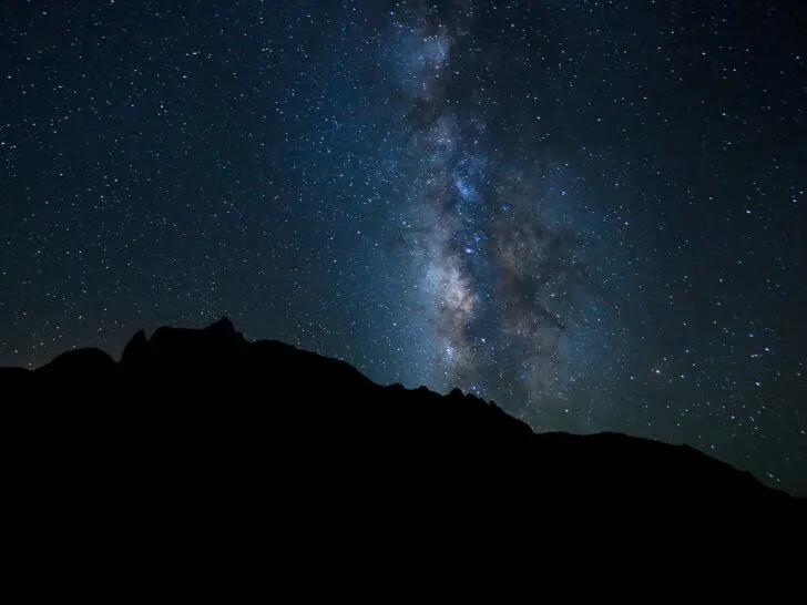 what to do in Moab view of dark sky park and Milky Way stars at night