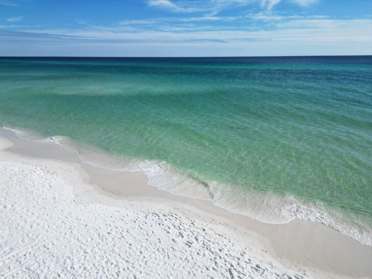 white sand meets teal water best of 30a Florida