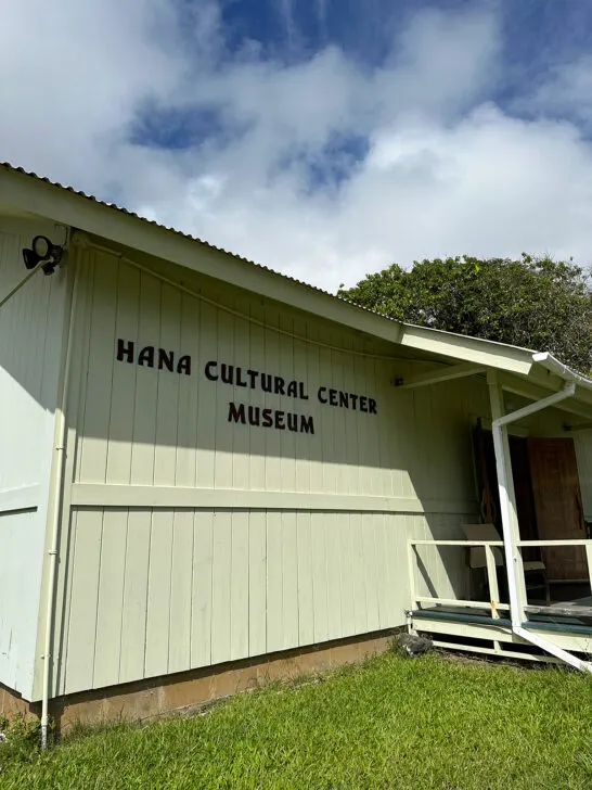 view of building with words Hana cultural center museum