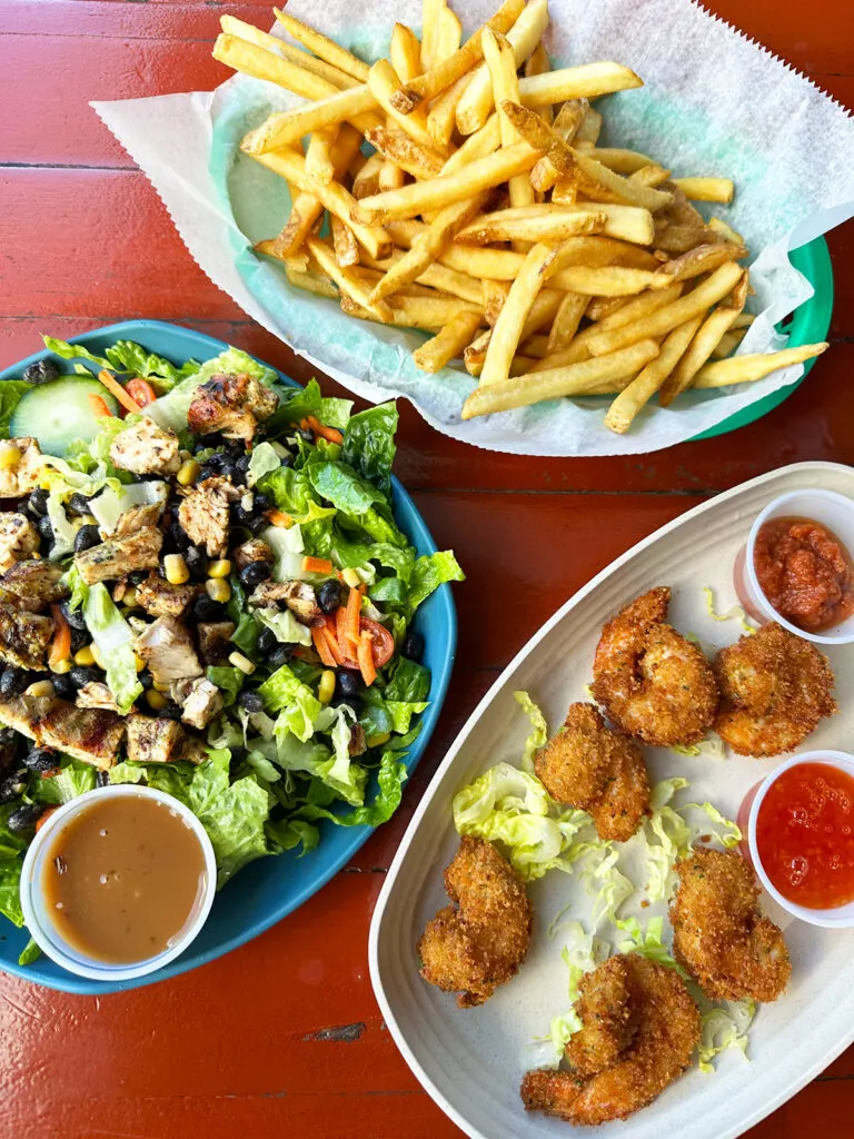 salad fries and shrimp best places to eat st croix usvi