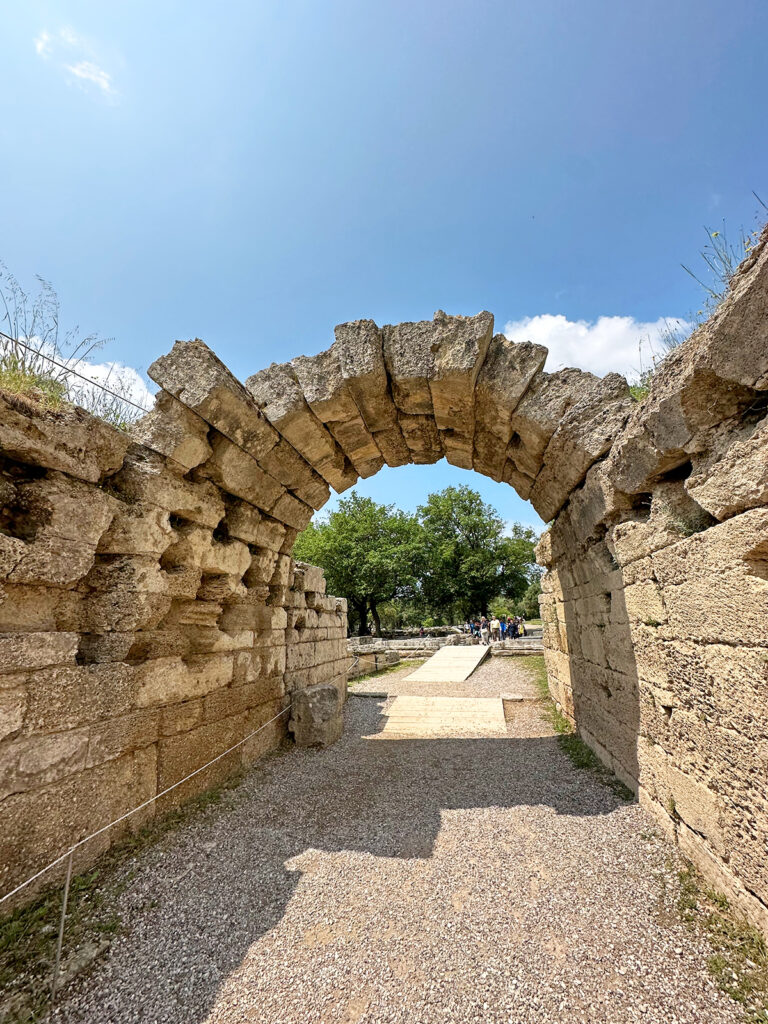 stone arch as reconstructed in ancient Olympic Games