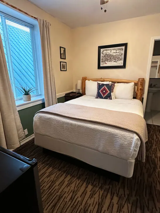 bed in VRBO room southwest Colorado